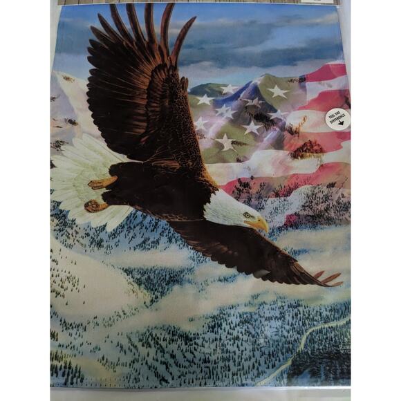 NEW American USA Garden Flag Bald Eagle All weather Fade Resistant 12.5 x 18" - Picture 2 of 4